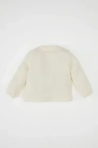DeFacto Baby Girl School Baby Collar Long Sleeve Buttoned Muslin Shirt - Image 5