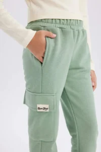 DeFacto Cargo Pocket Elastic Waist Jogger Sweatpants Girls - Image 5