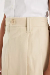 DeFacto Elastic Waist Pleated Gabardine Skirt Girl - Image 5