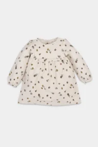 DeFacto Baby Girl Floral Patterned Ruffle Long Sleeve Twill Dress