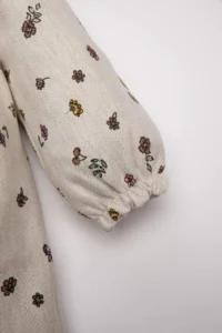 DeFacto Baby Girl Floral Patterned Ruffle Long Sleeve Twill Dress - Image 3
