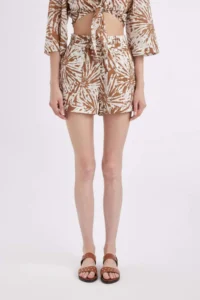 DeFacto High Waist Short Hem Voile Shorts - Image 4