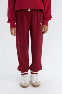 DeFacto Girl's Elastic Waist Printed Jogger Sweatpants - Image 4