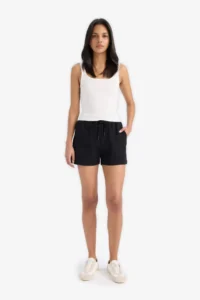 DeFacto Regular Fit Stretchy Waisted Bermuda Shorts D3327ax25sp - Image 3
