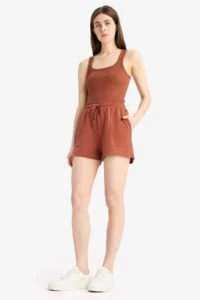 DeFacto Regular Fit Beli Laced with pocket Shorts - Image 2