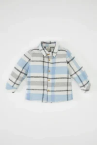 DeFacto Baby Boy Flannel Check Long Sleeve Shirt
