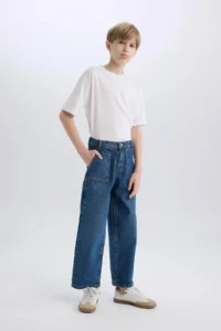 DeFacto Wide Leg Jeans Pants Boys'