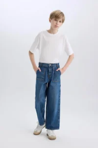 DeFacto Wide Leg Jeans Pants Boys' - Image 2