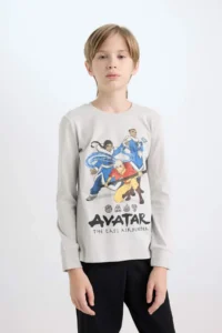 DeFacto Boy's Pajama Set Avatar the Last Airbender Long Sleeve Top Long Bottom - Image 3