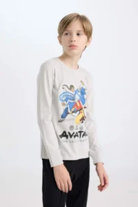 DeFacto Boy's Pajama Set Avatar the Last Airbender Long Sleeve Top Long Bottom - Image 4