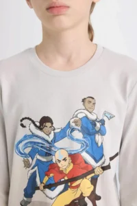 DeFacto Boy's Pajama Set Avatar the Last Airbender Long Sleeve Top Long Bottom - Image 5