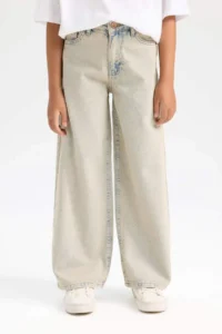DeFacto Wide Leg Wide Leg Pocket Pants Girl - Image 6