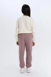 DeFacto Girl's Standard Fit Elastic Waist Pocket Jogger Sweatpants - Image 6