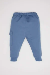 DeFacto Baby Boy Cargo Pocket Basic Plain Sweatpants with Elastic Waist - Image 5