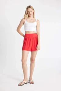 DeFacto Regular Fit Normal Waist Short Leg Moroccan Shorts - Image 2