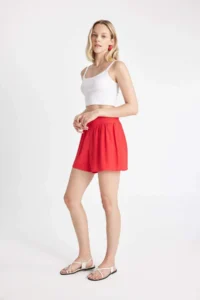 DeFacto Regular Fit Normal Waist Short Leg Moroccan Shorts - Image 3