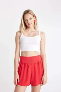 DeFacto Regular Fit Normal Waist Short Leg Moroccan Shorts - Image 4