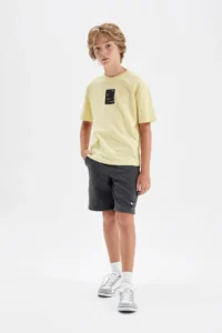 DeFacto Weaving Etiketli Shorts Boys' - Image 3