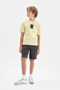 DeFacto Weaving Etiketli Shorts Boys' - Image 4