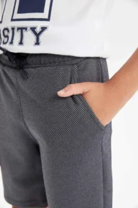 DeFacto Basic Plain Shorts Boys' - Image 6
