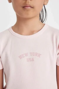 DeFacto Printed Ribbed Camisole Short Sleeve Summer Dress Girls - Image 3