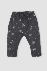 DeFacto Baby Boy Zebra Patterned Elastic Waist Sweatpants