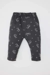 DeFacto Baby Boy Zebra Patterned Elastic Waist Sweatpants - Image 3