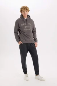 DeFacto Regular Fit Sweatpants Basic with Pockets Flat Waist Lace Up Elastic Legs