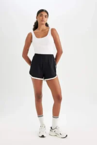 DeFacto Sporcu Short Hem Shorts - Image 2