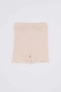 DeFacto Striped Ribbed Camisole Shorts Baby Girl - Image 4