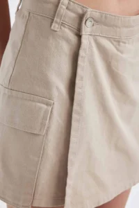 DeFacto Regular Fit Normal Waist Cargo Pocket Gabardine Shorts Skirt - Image 5