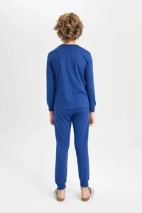 DeFacto Boy's Pajama Set Batman Long Sleeve Top Long Bottom - Image 6