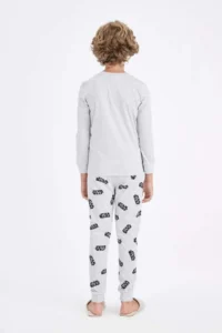 DeFacto Boy's Pajama Set Star Wars Long Sleeve Top Long Bottom - Image 6