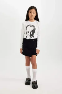 DeFacto Black Girls' Skirt D5286A8/BK27 - Image 2