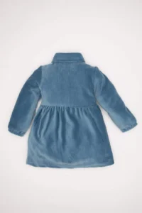 DeFacto Baby Girl Long Sleeve Buttoned Corduroy Dress - Image 5