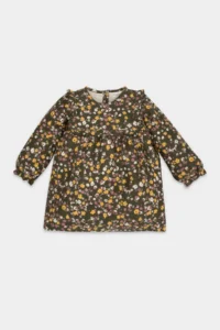DeFacto Patterned Long Sleeve Dress Baby Girl