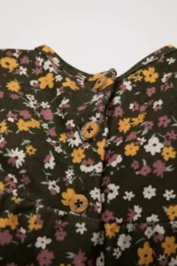 DeFacto Patterned Long Sleeve Dress Baby Girl - Image 3