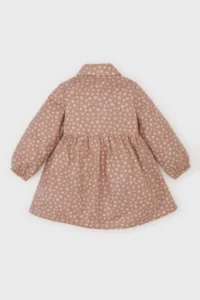 DeFacto Baby Girl Floral Long Sleeve Flannel Dress - Image 4