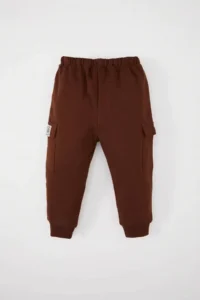 DeFacto Label Printed Brown Baby Boy Sweatpants with Elastic Waist Cuff D5645A5/BN271 - Image 5