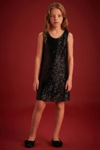 DeFacto Sleeveless sequined Dress Girls'