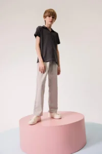 DeFacto Straight Leg Basic Straight Gabardine Trousers Boy