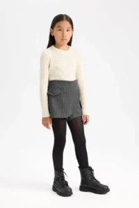 DeFacto Patterned Shorts Skirt Girls'