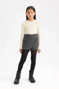 DeFacto Patterned Shorts Skirt Girls' - Image 3