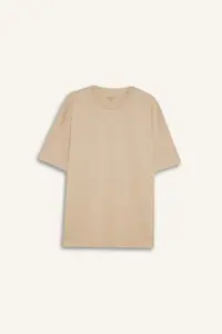DeFacto 100% Cotton Boxy Fit Crew Neck Basic Plain Short Sleeve T-Shirt - Image 7