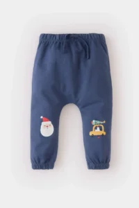 DeFacto New Year's Themed Elastic Waist Sweatpants for Baby Boy