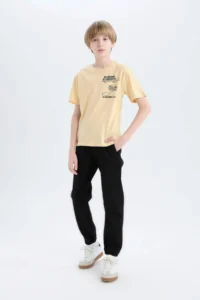 DeFacto Jogger Fit Elastic Banded Leg Jean Trousers Boy