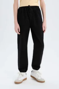 DeFacto Jogger Fit Elastic Banded Leg Jean Trousers Boy - Image 5