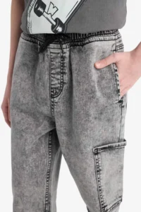 DeFacto Jogger Fit Elastic Banded Leg Jean Trousers Boy - Image 6