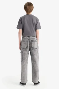 DeFacto Jogger Fit Elastic Banded Leg Jean Trousers Boy - Image 7
