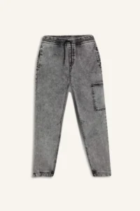 DeFacto Jogger Fit Elastic Banded Leg Jean Trousers Boy - Image 8